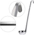 meekoo 3 Pieces Stainless Steel Ladle, Soup Handle Ladle with Pouring Rim for Kitchen Cooking (1 oz)