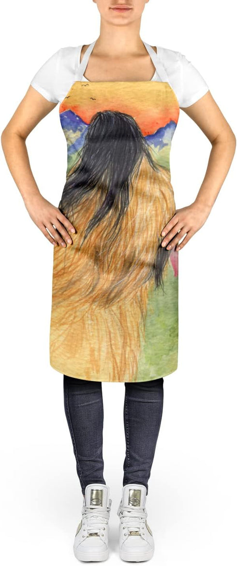 Caroline's Treasures SS8318APRON Briard Apron, Large, Unisex, Multicolor, Cooking Kitchen Server Baking Crafts Gardening