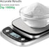 Digital Food Scale, 22 lbs/10kg Multifunction Kitchen Scale with Large Back-lit LCD Display