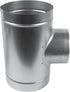 8'' Inch Duct T-Joint Splitter to 6" Inch 90° Degree Branch Connector for Exhaust Systems, T-Shaped Metal Junction