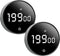 BXF SPORTS 2Pcs Digital Kitchen Timer - Magnetic 199-Minute Countdown Countup Timer with Large
