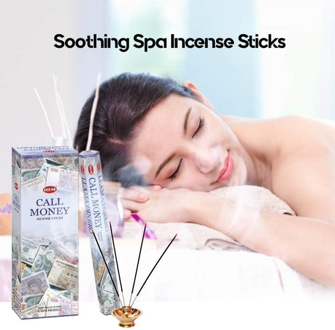 Inspire Dream Play Call Money 6 Boxes of 20 = 120 Hem Incense Sticks Bulk Case Retail Display
