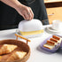 Sweejar Ceramics Butter Dish with Lid, 7-inch Butter Keeper Container for Countertop, East/West Coast Butter