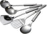 Cooking Utensils Set - 5pcs Stainless Steel Kitchen Utensils Set, Slotted Spoon, Slotted Spatula, Large Spoon, Soup
