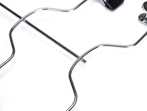 2 Quality Metal Pant Skirt Trouser Hangers, 4-Tier Heavy Duty Clips for Slacks, Trousers, Jeans