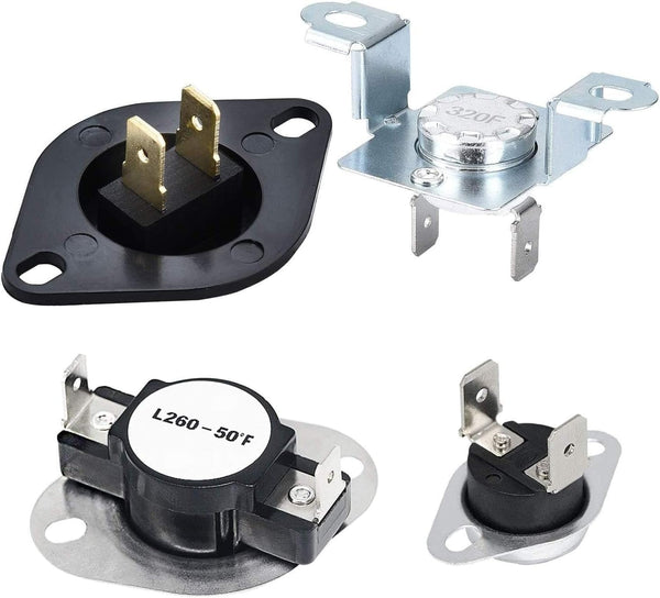 Romalon Replacement Kit for Sam-Sung Ken-More Dryer - DC96-00887A, DC96-00887C Thermostat & Thermal Fuse
