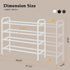 Closet,4 28 42, 24 Gewudraw Shoe Rack for Tier Shoe Organizer, Metal Shelf Can Expandable to for Bedroom, Entryway