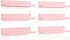 Set 6, 16 Inch Nursery Book Shelves of Pink Metal Floating Shelves for Wall, Scalloped Book Shelf for Kids Room