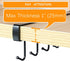Art Secret 3pcs Mug Holder Under Cabinet, Fit for 1 Inch Thickness Shelf or Less, Black.