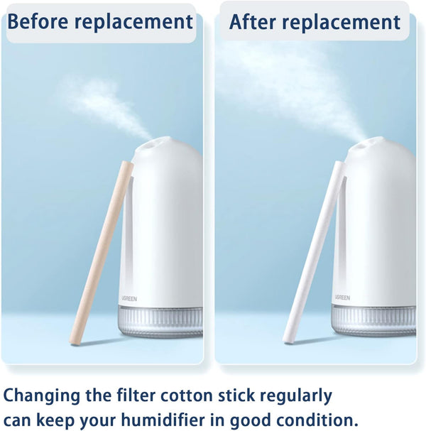 Humidifier Filters Sticks 3.66'' - Replacements Cotton Stick for INVODA Mini Cool Mist Humidifiers (24PCS)