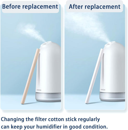 24PCS Humidifier Filters Sticks, 4.64'' Replacements for INVODA Mini Cool Mist Humidifiers (24 PCS)
