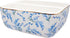 2 Compartments Ceramic Sponge Holder for Kitchen Sink, Cute Floral Countertop Dish