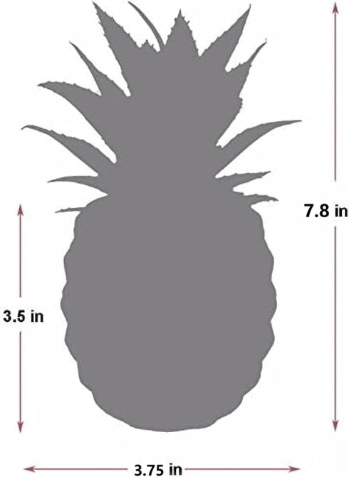 White Porcelain Pineapple Faux Plant, 7.8" Artificial Succulent Potted Decoration for Home Office Bathroom