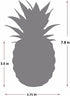 White Porcelain Pineapple Faux Plant, 7.8" Artificial Succulent Potted Decoration for Home Office Bathroom