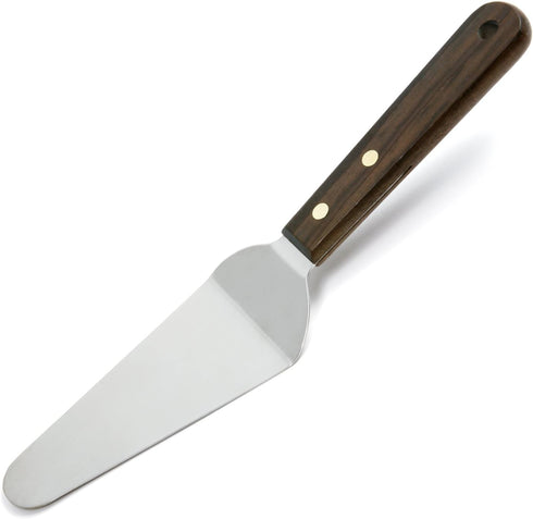 Norpro Stainless Steel Pie Server Spatula, Wood Handle