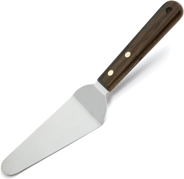 Norpro Stainless Steel Pie Server Spatula, Wood Handle