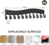 Wall Necklace Organizer Holder, Wall Mounted Jewelry Hanging Storage for Necklaces, Black Display Hanger