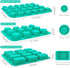 Webake Silicone Baking Pans Set of 3, Silicone Muffin, Mini Cupcake, and Brownie Pan Combo Set