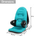 BDL Inflatable Armrest Lounge Chair Couch, Foldable Air Chair Lazy Couch for Gaming Reading Indoor Outdoor, BlueAir