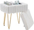 Wimarsbon Storage Ottoman, Vanity Stools with Metal Legs, 16.5" x 11.8" x