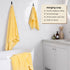 4 Set 100% 55 27 Inch, SEMAXE Piece Yellow Bath Towel for Bathroom, Cotton Bath Towels with Hanging Loop, x Soft