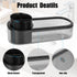 Black Toothbrush Holder for Bathroom, Detachable Tray for Electric Toothbrush, Countertop Organizer for Vanity Sink