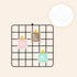 YOKIVE Iron Wire Grid Panel - Decorative Panels Board for Photo Pictures Display Holders (White, 8"x8")
