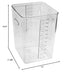 Rubbermaid Commercial Products Space Saving Square Food Storage Container, 22 Quart, Clear