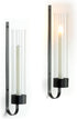 Sziqiqi Black Wall Candle Holders: Metal Candle Sconces for Taper Set of