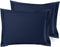 Nestl Soft Pillow Shams Set of 2, Double Brushed Microfiber Pillow Covers, Navy, Standard 20"x26"