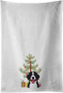 Caroline's Treasures BB1609WTKT Christmas Tree and Bernese Mountain Dog Kitchen Towel Set of 2, 19 X 25, White