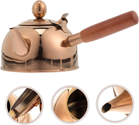 Vintage Tea Set Japanese Tea Set Stainless Steel Water Jug Japanese Pot Small Teapot Gongfu Teapot Stove Tops Teapot Kettle Stovetop Water Kettle Stove Tops Side Pot Heater by SEWOART