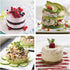 Guowall Round Cake Mold - Stainless Steel Cake Mousse Mold with Pusher and Lifter, Baking Accessories (3pcs/set)