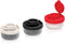 SIGNORAWARE Salt and Pepper Shakers, Moisture Proof Mini Spice Set for Camping, Picnic, Kitchen, 3 Pack Clear