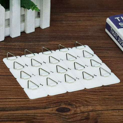 Artliving 1.25 Inch Invisible Adhesive Plate Hanger Set, Vertical Plate Holders for The Wall (50 Pack)