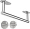 Under Cabinet Paper Towel Holder, Self Adhesive or Wall Mounted SUS304 Stainless Steel for Kitchen & Bathroom (2 Towel