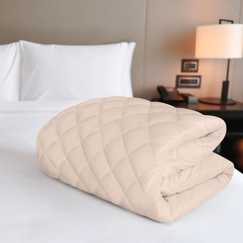 Utopia Bedding Quilted Fitted Mattress Pad (Queen), Mattress Protector Elastic Fitted Cover, Stretches up to 16 Inches