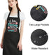 Funny Baking Aprons for Women - Water Resistant Cooking Apron with Pockets, Great Birthday Gift for Bakers