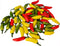 60pcs Simulation Artificial Lifelike Small Chili - Fake Vegetable Red Yellow Green Pepper for Decoration