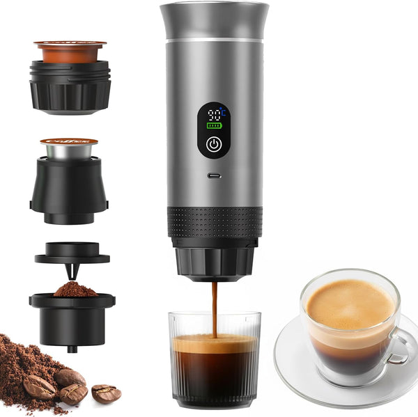 chufa Portable 3-in-1 Espresso Coffee Maker, Self-Heating & Rechargeable with Smart Display Works