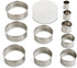 Mrs. Anderson’s Baking Cookie Fondant Cutters, Graduated Round, 10-Piece Set with Storage Container