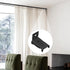 Curtain Track Brackets - Black Curtain Track Wall Mounting Hardware Accessories (10 Pack)