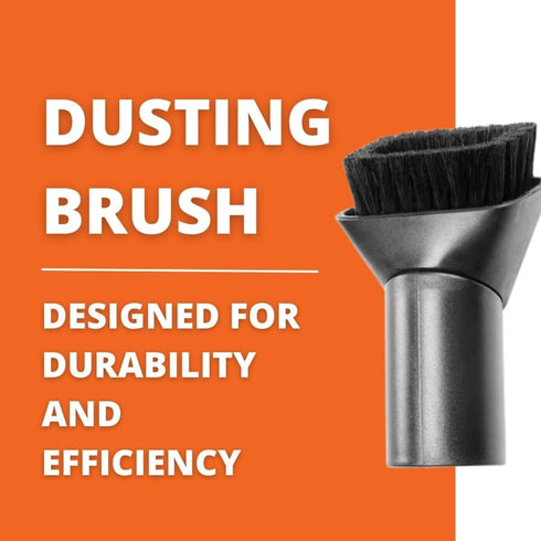 Fein Rotating Dusting Brush - Efficient Cleaning Attachment for Turbo Wet/Dry Dust Extractors, Natural Bristles, 2-3/4"