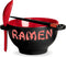 Ramen Bowl Set with Chopsticks and Spoon, 18 Ounce Red Microwavable Ceramic Ramen Bowl Set for Noodles and Pho
