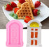 2Pcs Window Frame Silicone Maker Set, Food Grade 3D Fondant Cutter for Cake Decorating, Non Stick Baking Tools