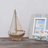 Sailboat 10.75" Linfevisi Wooden Decorations Nautical Sail Boats Model Decoration Beach Coastal Ocean Themed Home Decor