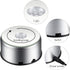 Mudder 7 LED Rotating Display Stand Light, Colorful Crystal Base Cup Turner Platform, 360 Degree Spinner