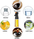 7oz Glass Oil Sprayer, Olive Oil Mister, Food Grade Portable Refiilable Oil Vinegar Spritzer Sprayer Bottles for Air
