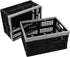 16 L Plastic Folding Storage Crates, Collapsible Plastic Crate, 2 Packs