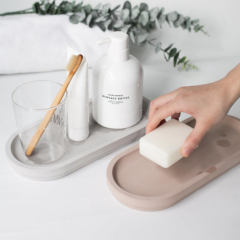 Countertop Selegna Diatomaceous Earth Stone Sink Tray - Quick Drying, Reversible Tray for Kitchen & Bathroom Organizer